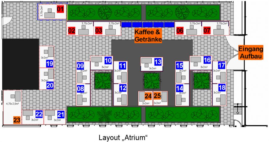 Raumaufteilung Foyer